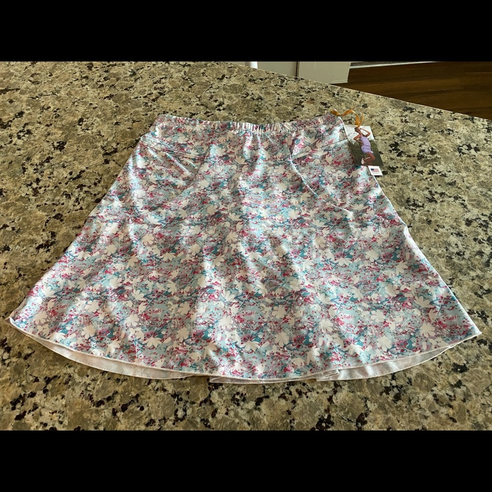 Denise Cromwell Floral Activewear Skort